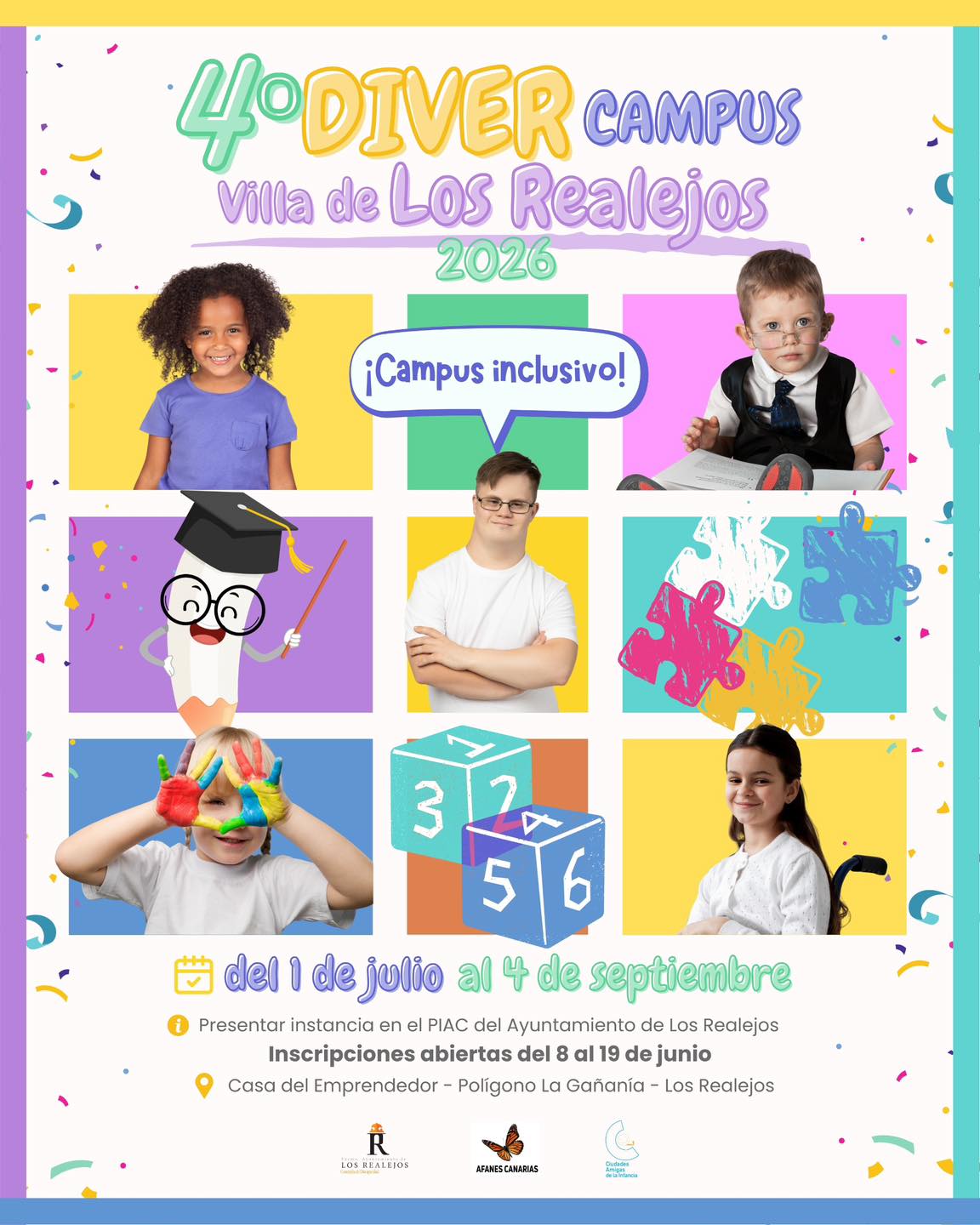 Los Realejos abre las preinscripciones del IV DiverCampus: 50 plazas gratuitas e inclusivas para el verano