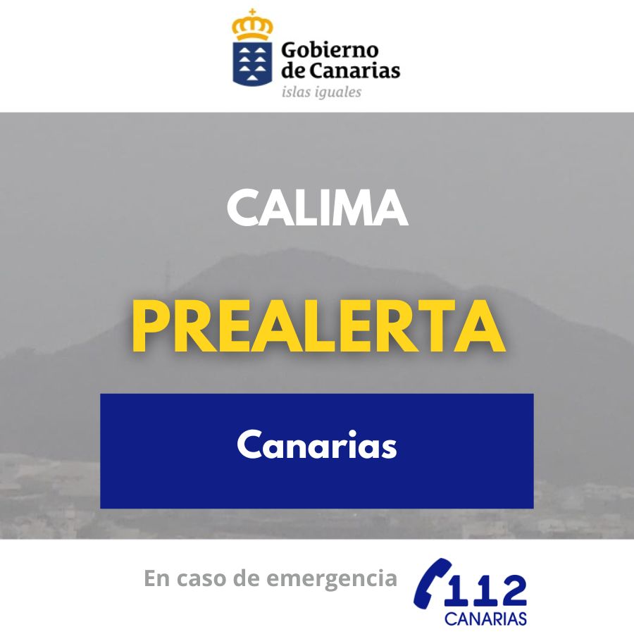 Canarias declara la prealerta por calima: Sanidad pide extremar precauciones hasta el fin de semana